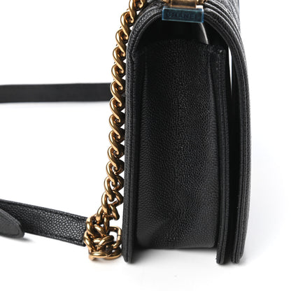 Chanel Caviar Quilted New Medium Boy Flap Black 13 of 13