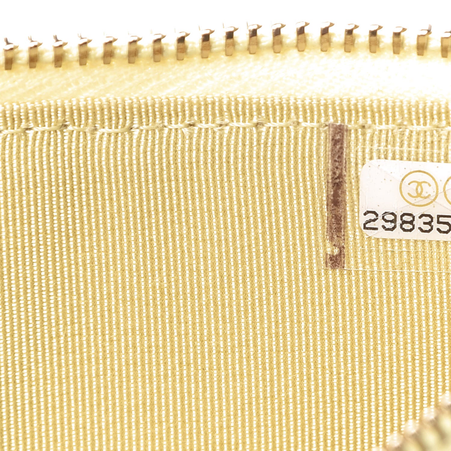 Chanel Iridescent Caviar Quilted Classic iPhone Pouch Yellow 7 of 8