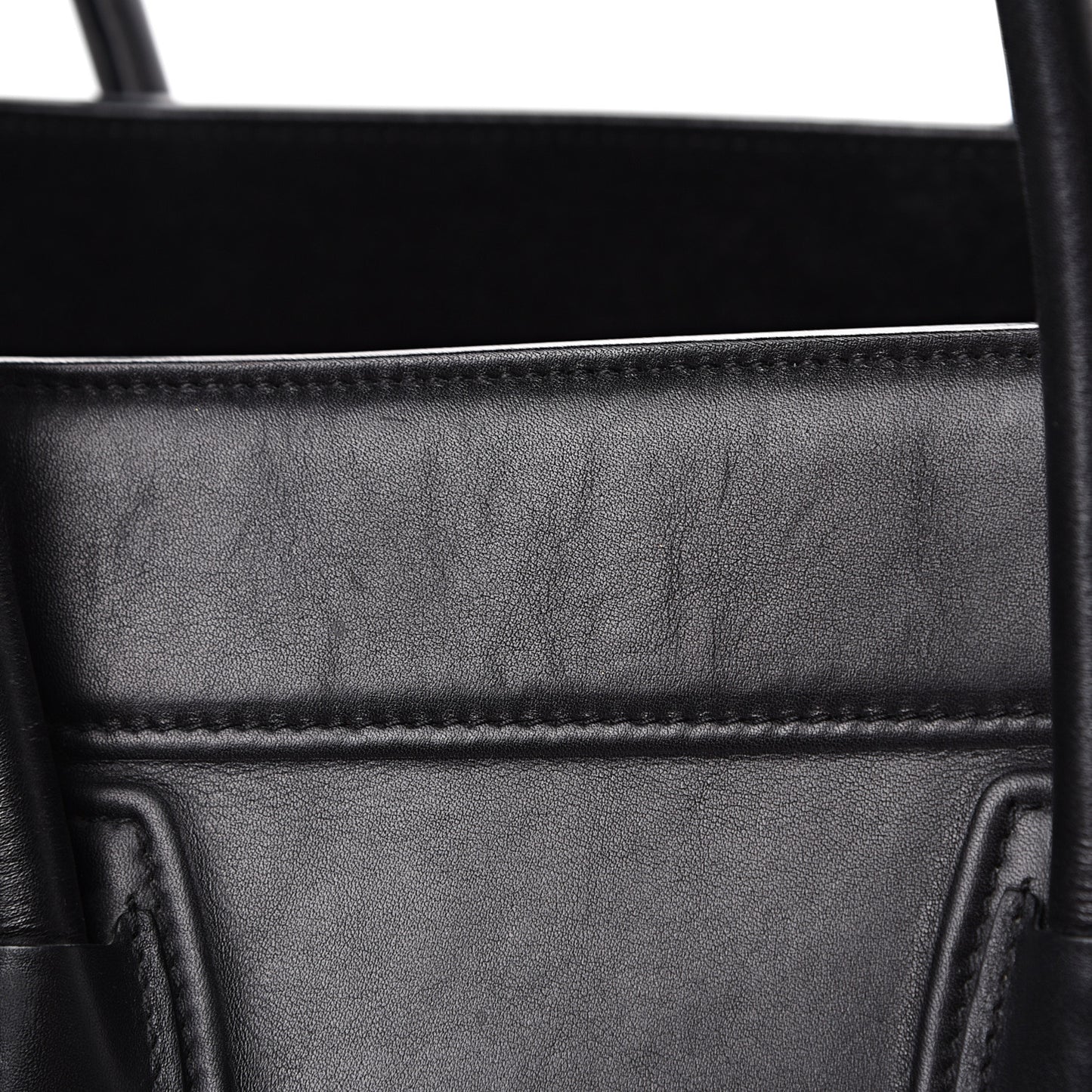 Natural Calfskin Medium Phantom Luggage Black