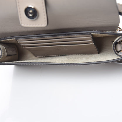 Chloe Suede Calfskin Mini Faye Shoulder Bag Motty Grey 7 of 11