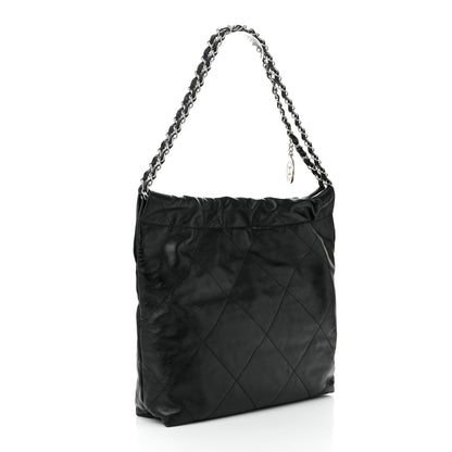 Chanel Shiny Calfskin Quilted Small Chanel 22 Black 4 of 11