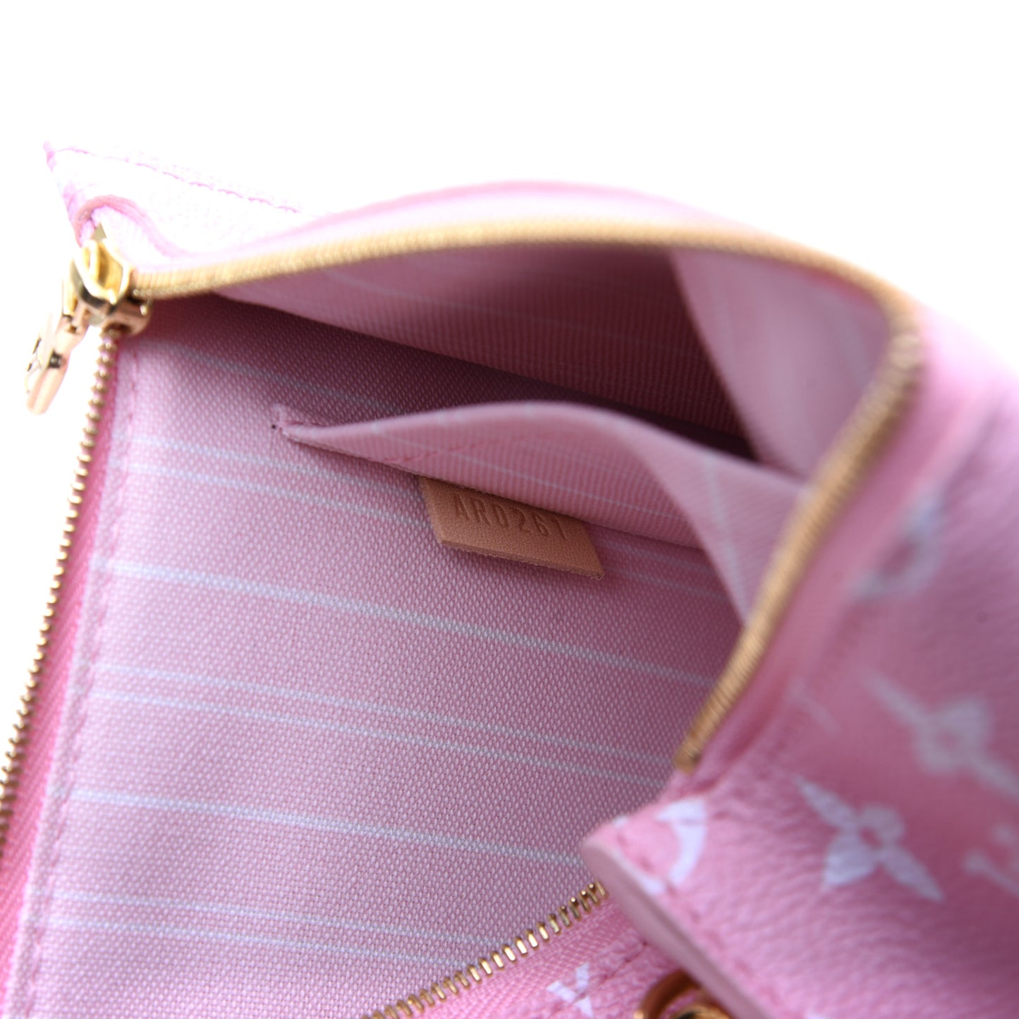 Monogram By The Pool Neverfull MM Pochette Light Pink