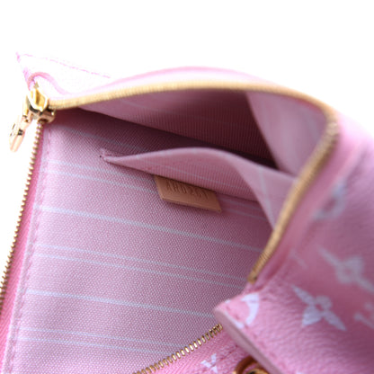 Louis Vuitton Monogram By The Pool Neverfull MM Pochette Light Pink 9 of 10