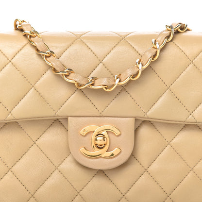 Chanel Lambskin Quilted Mini Square Flap Beige 10 of 11