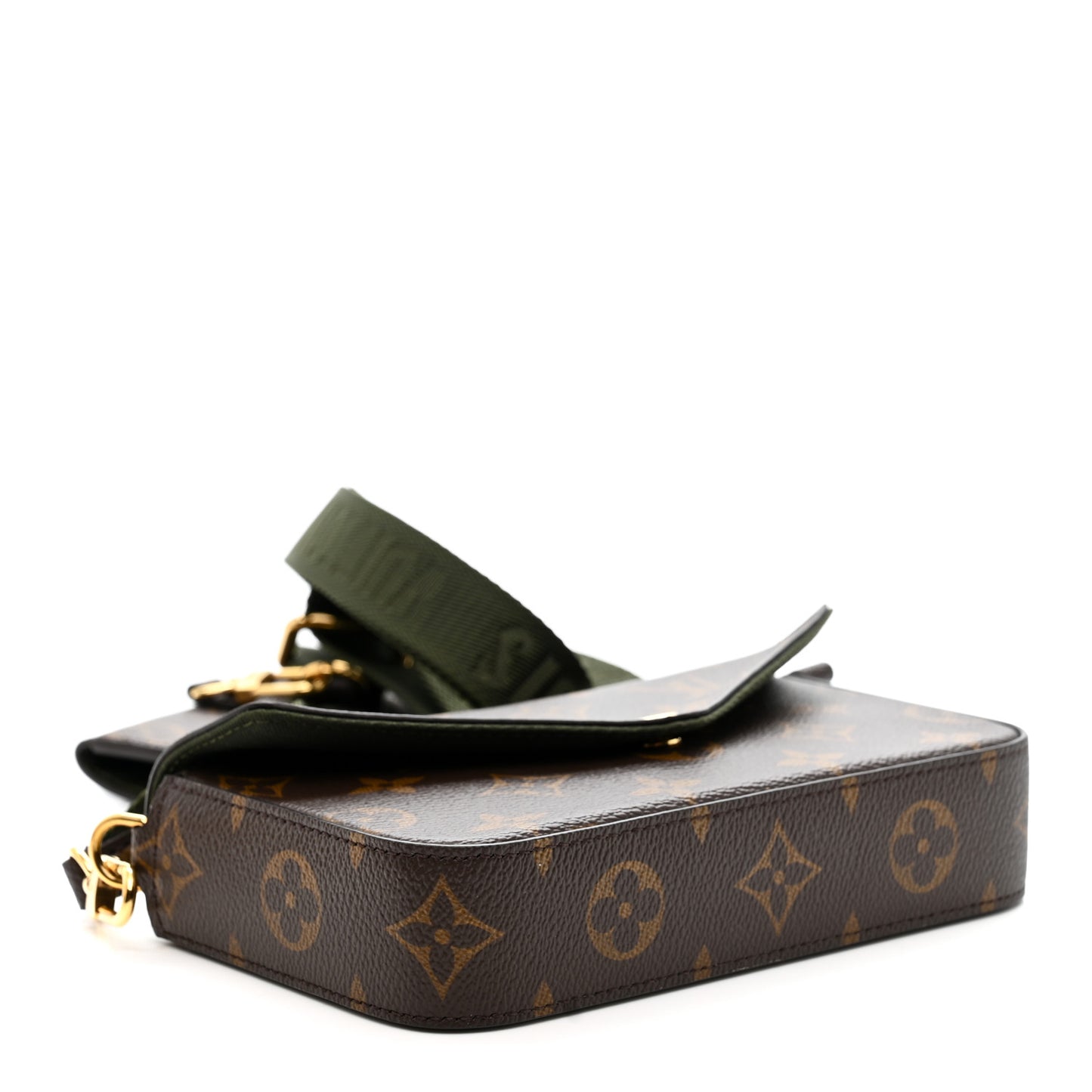 Monogram Felicie Strap & Go Kaki