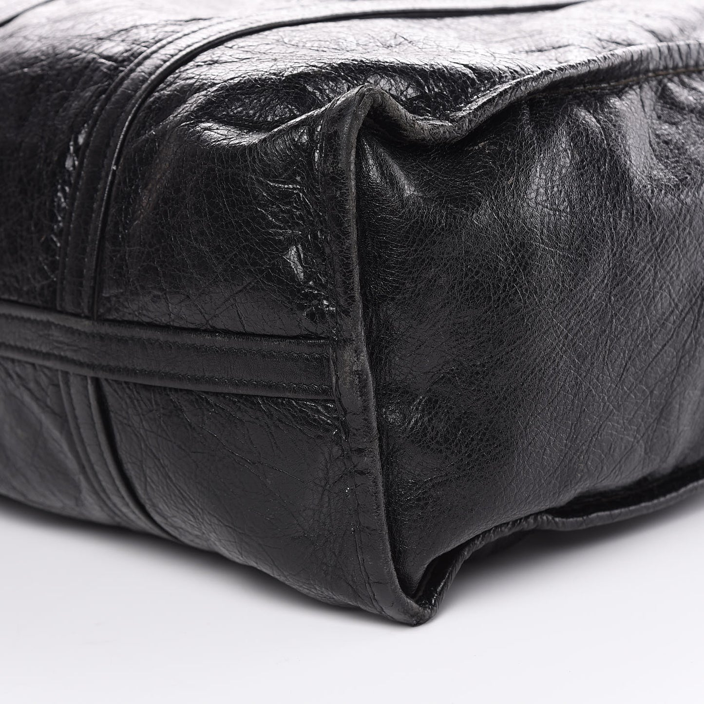 Agneau Medium Bazar Shopper Tote Black
