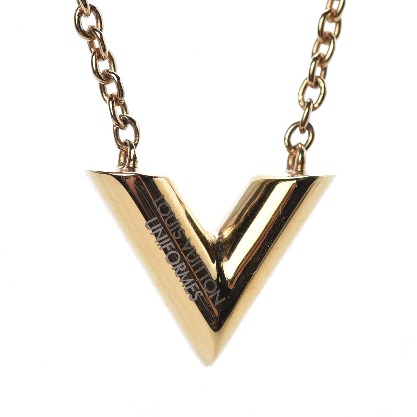 Essential V Necklace Gold
