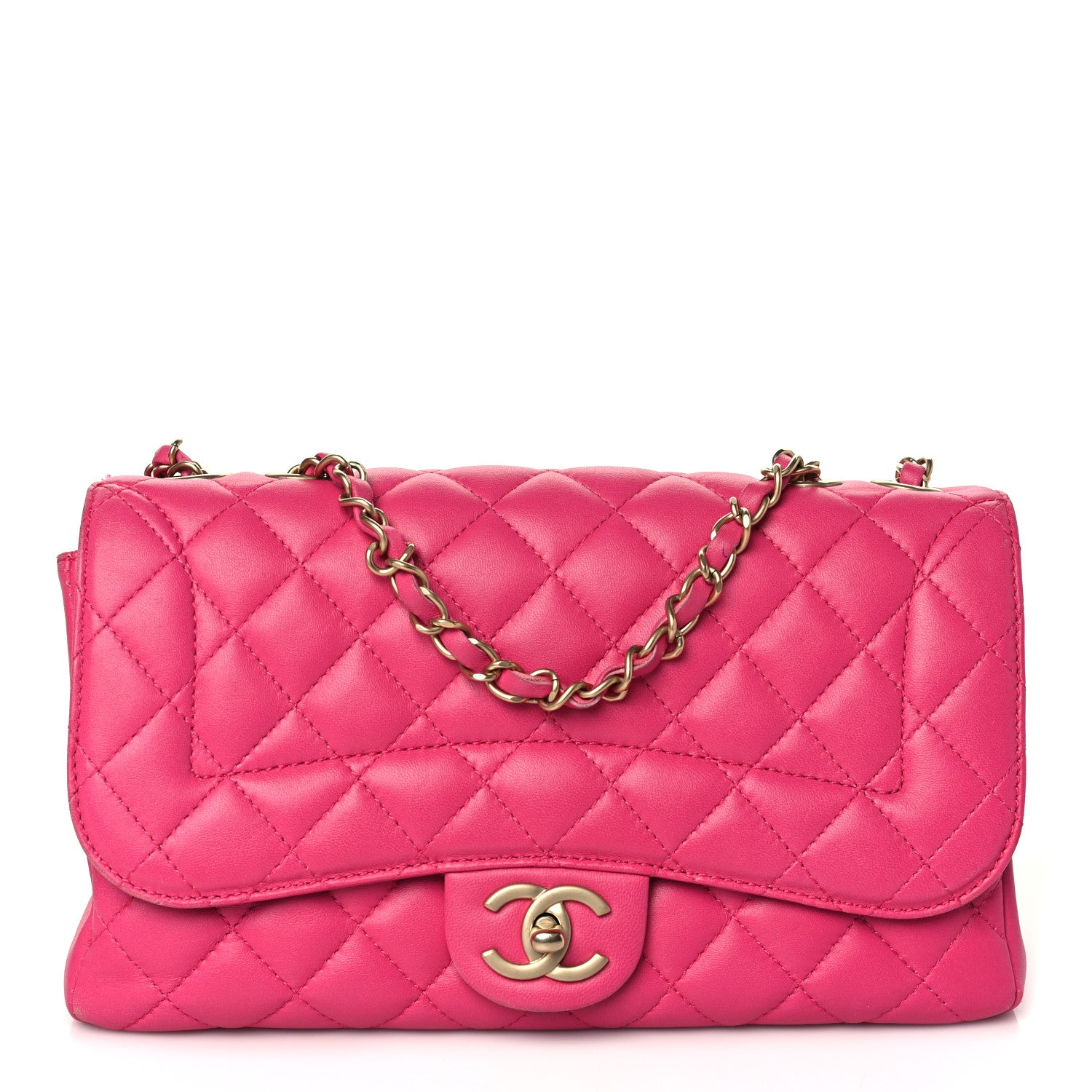 Chanel Lambskin Quilted Medium Mademoiselle Chic Flap Pink 1 of 12