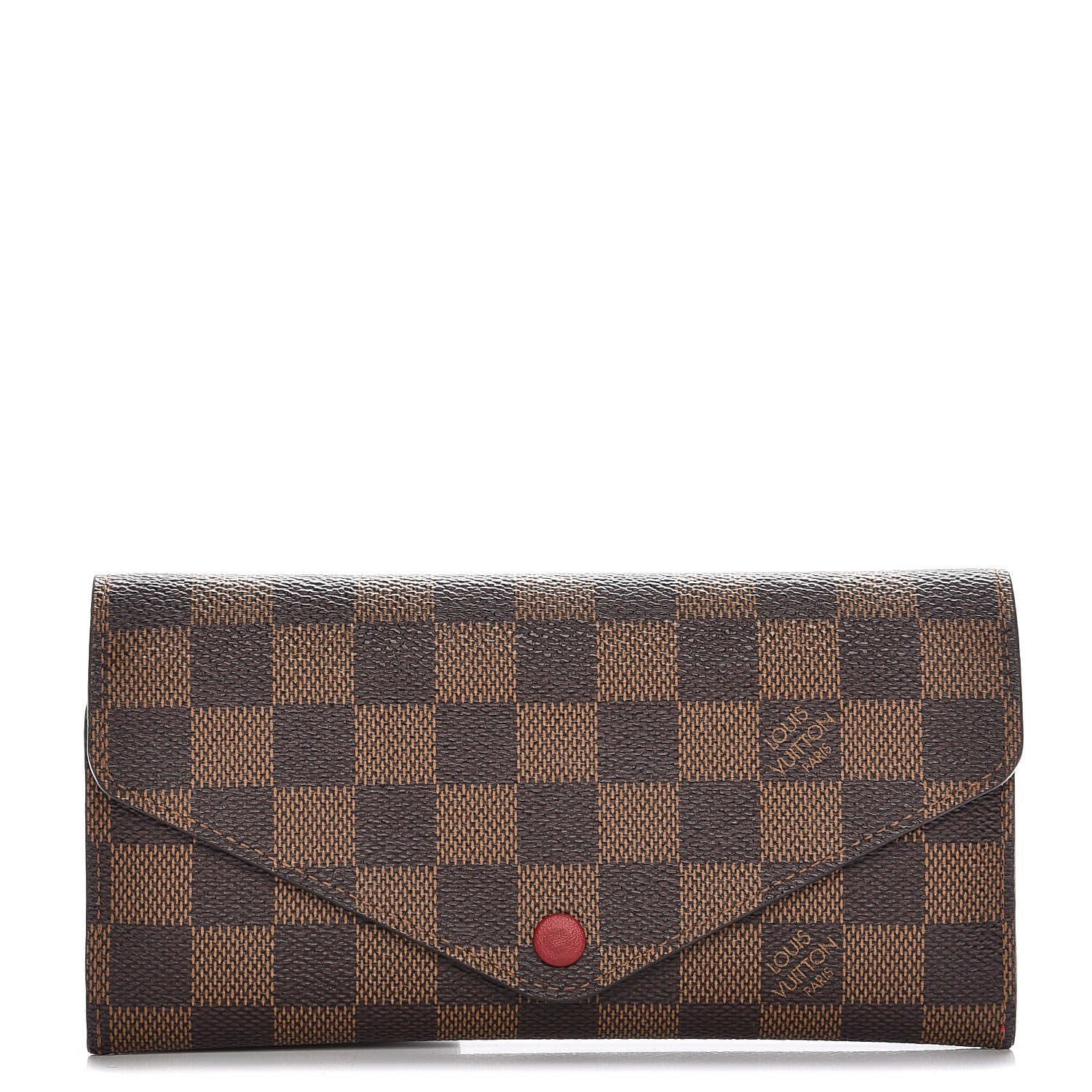 Louis Vuitton Damier Ebene Josephine Wallet Red 1 of 10