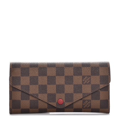 Louis Vuitton Damier Ebene Josephine Wallet Red 1 of 10