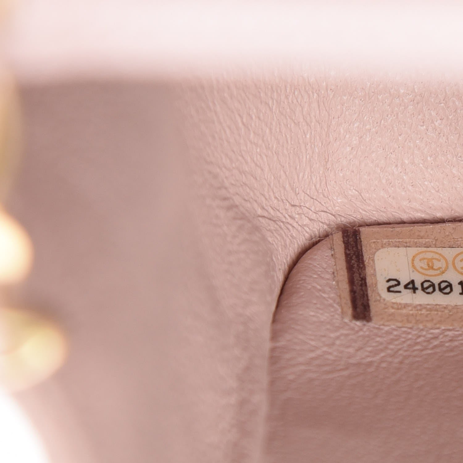 Chanel Calfskin Chevron Quilted Mini Square Flap Light Pink 7 of 8
