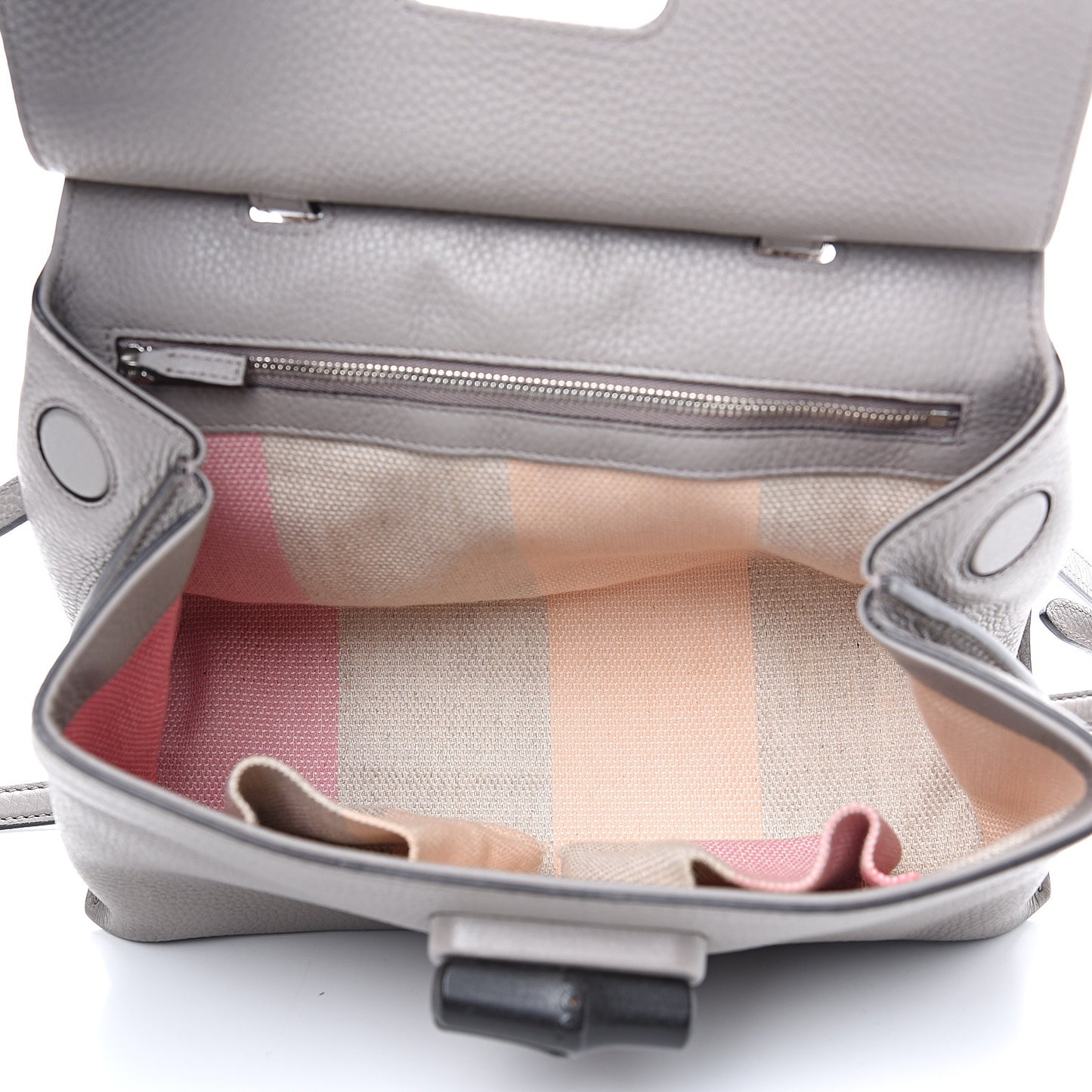 Cellarius Calfskin Small Bamboo Daily Top Handle Bag Storm Grey