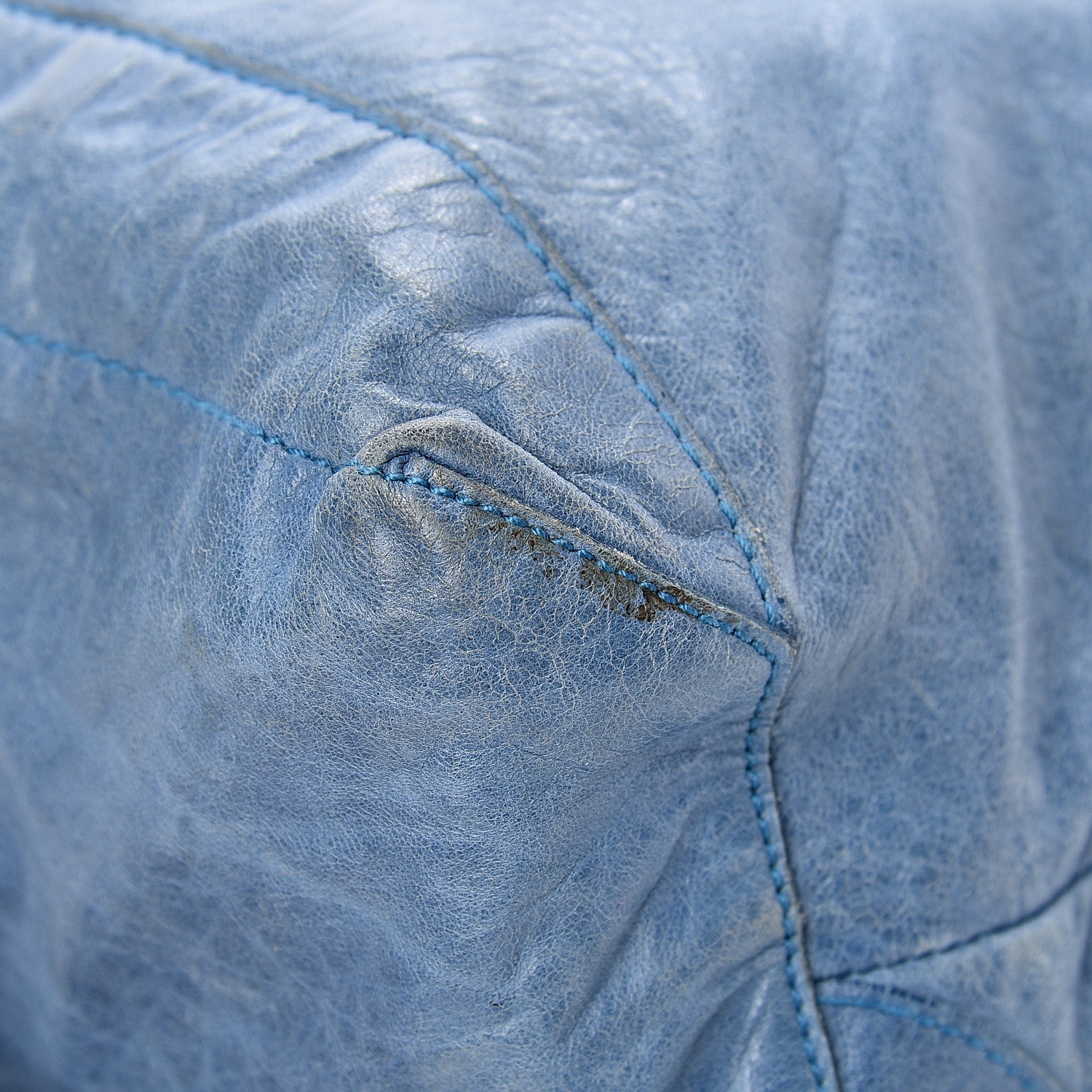 Balenciaga Agneau Classic Hardware Day Hobo Bleu Glacier 10 of 19