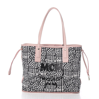 MCM Visetos Medium Liz Reversible Shopper Tote Soft Pink 6 of 12