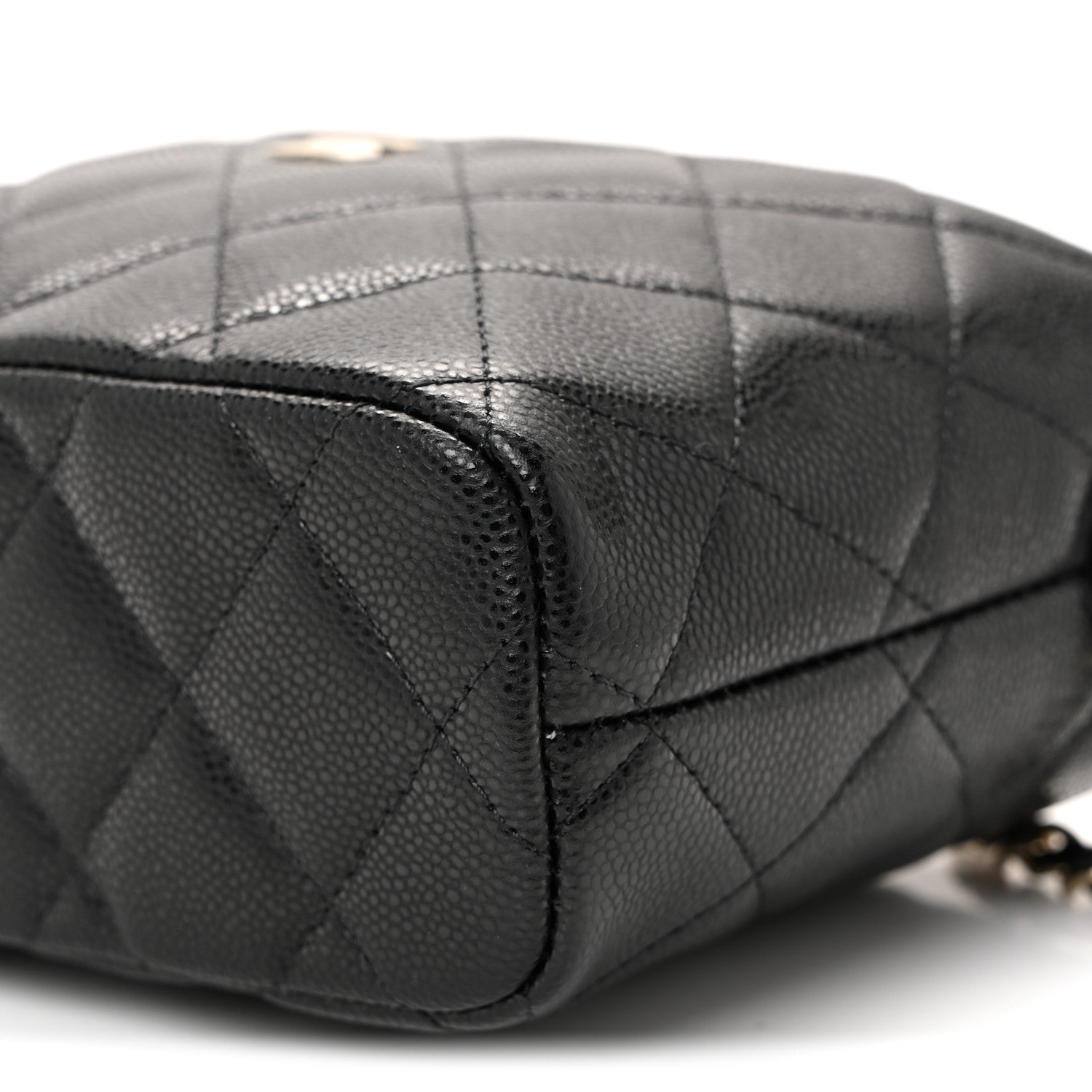 Chanel Caviar Quilted Hobo Clutch With Chain  Black 10 of 10
