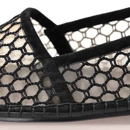 Christian Dior Suede Resille Suede Nicely-D Ballet Flat 40.5 Black 10 of 11