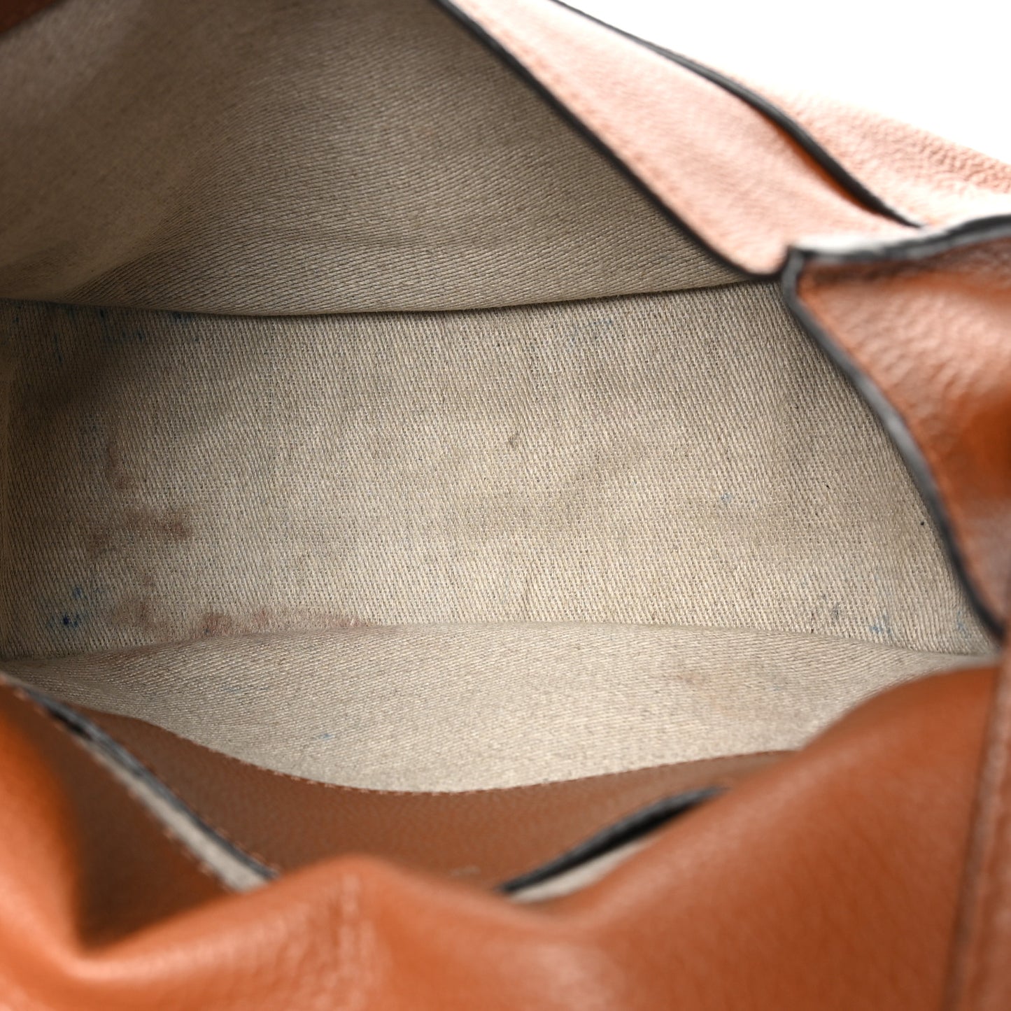 Grained Calfskin Medium Marcie Saddle Bag Tan