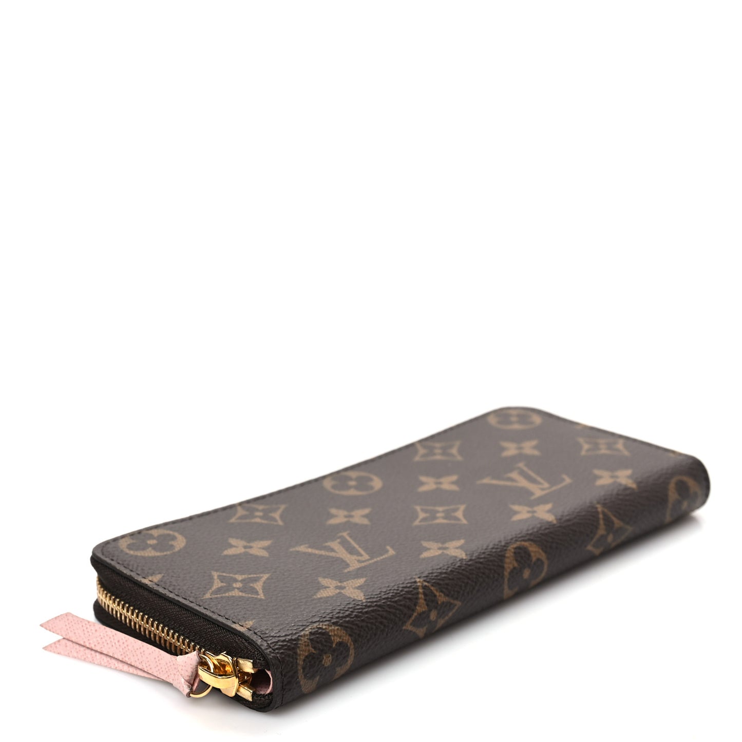 Monogram Clemence Wallet Rose Ballerine