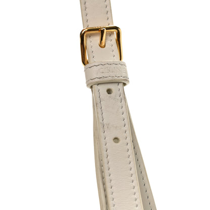 Celine Smooth Calfskin Cuir Triomphe Shoulder Bag White 14 of 15
