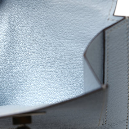 Hermes Chevre Mysore Kelly Pocket Compact Wallet Bleu Brume 7 of 7