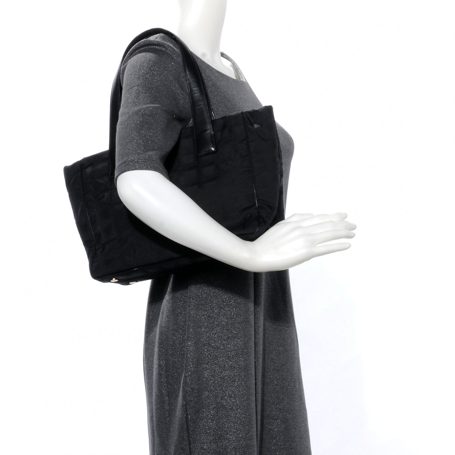 Chanel Nylon Travel Tote Black 2 of 8