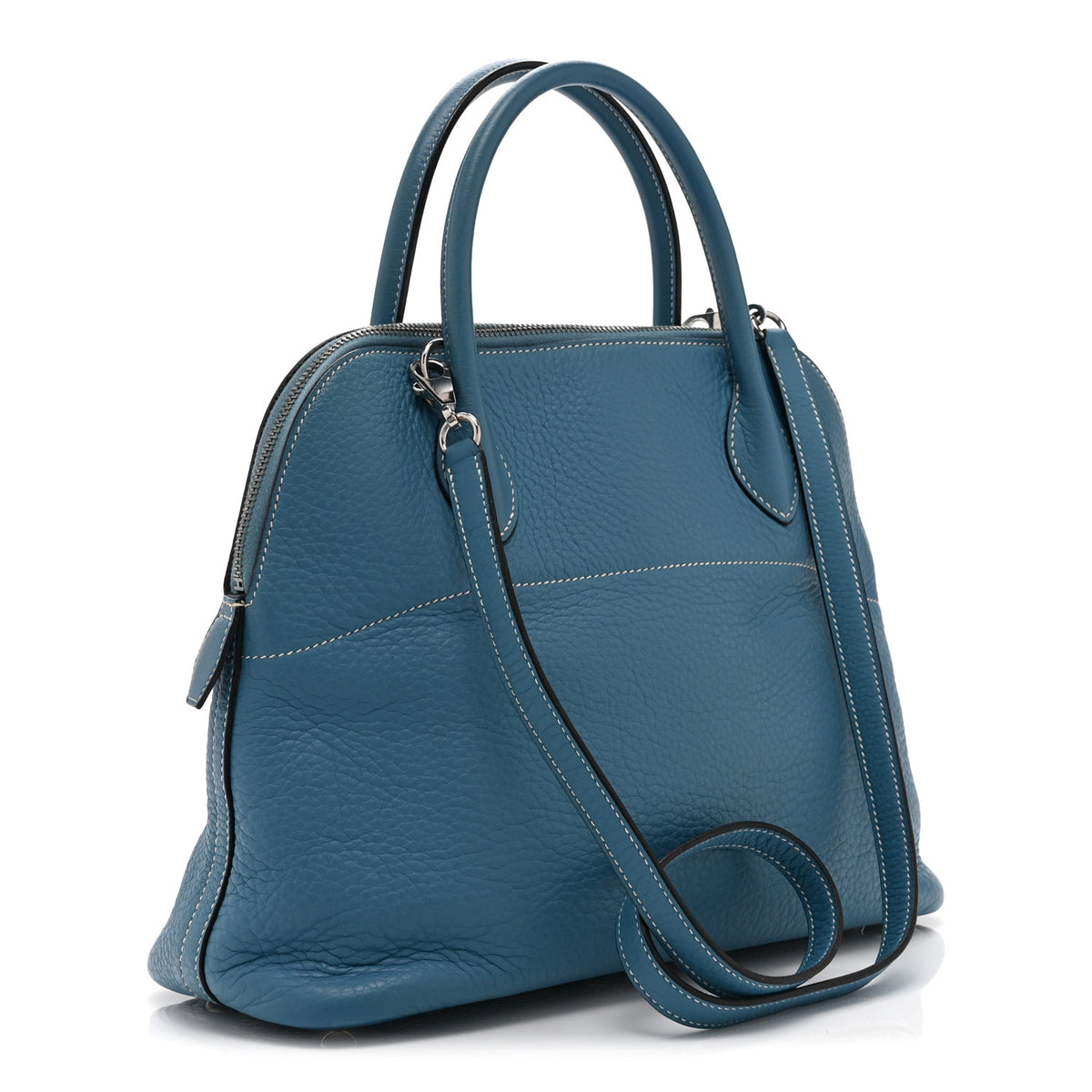 Hermes Taurillon Clemence Bolide 31 Blue Jean 3 of 10