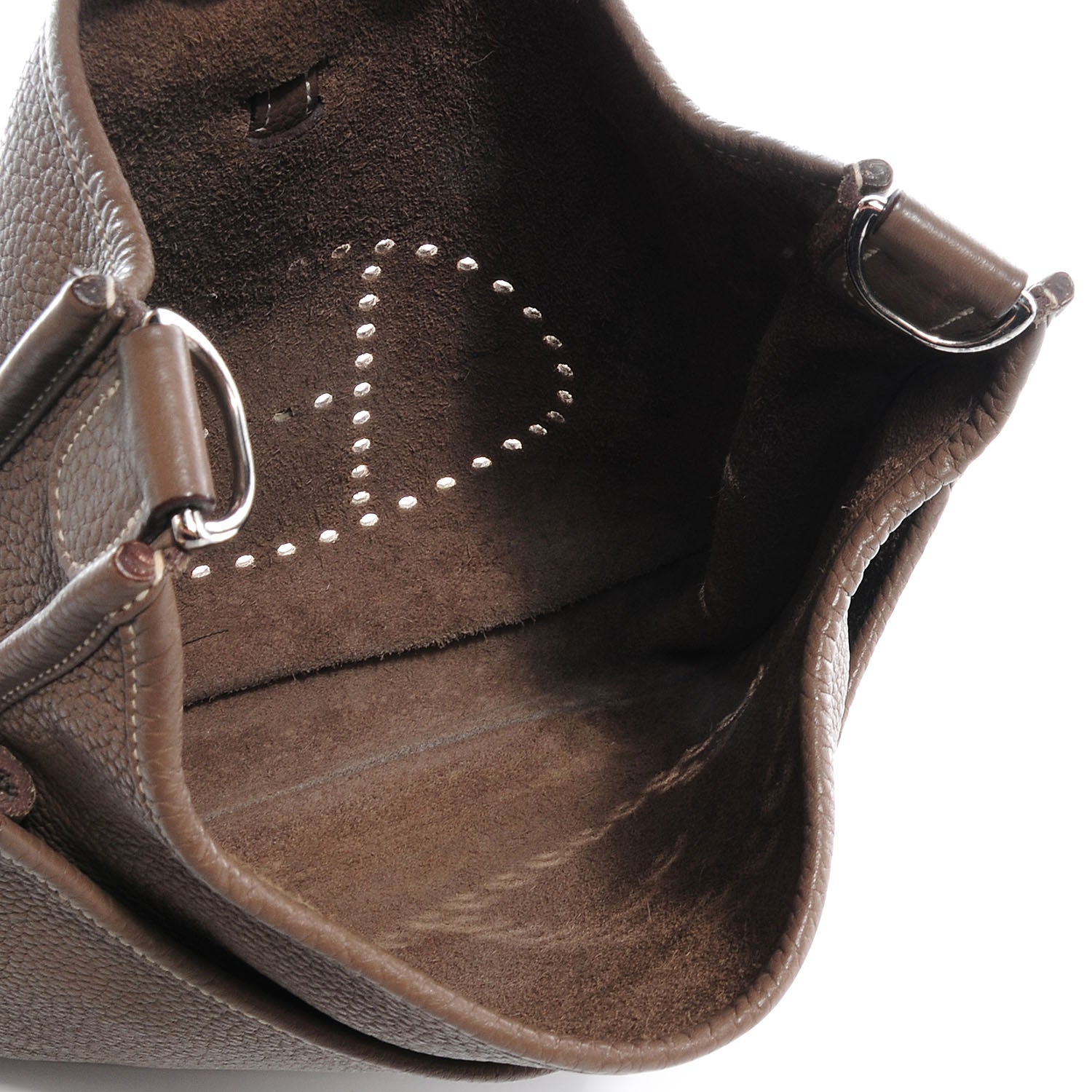 Hermes Taurillon Clemence Evelyne III PM Etoupe 4 of 6