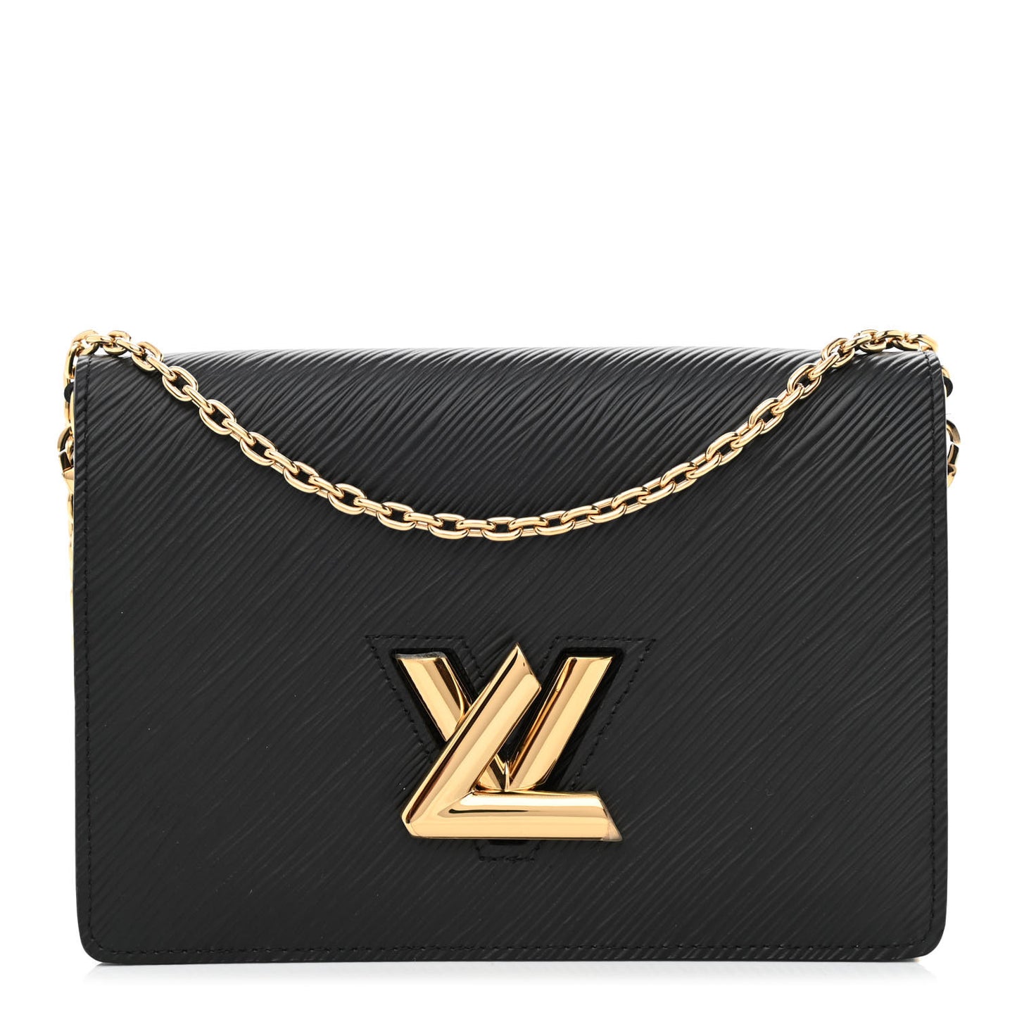 Epi Twist Belt Chain Wallet Black