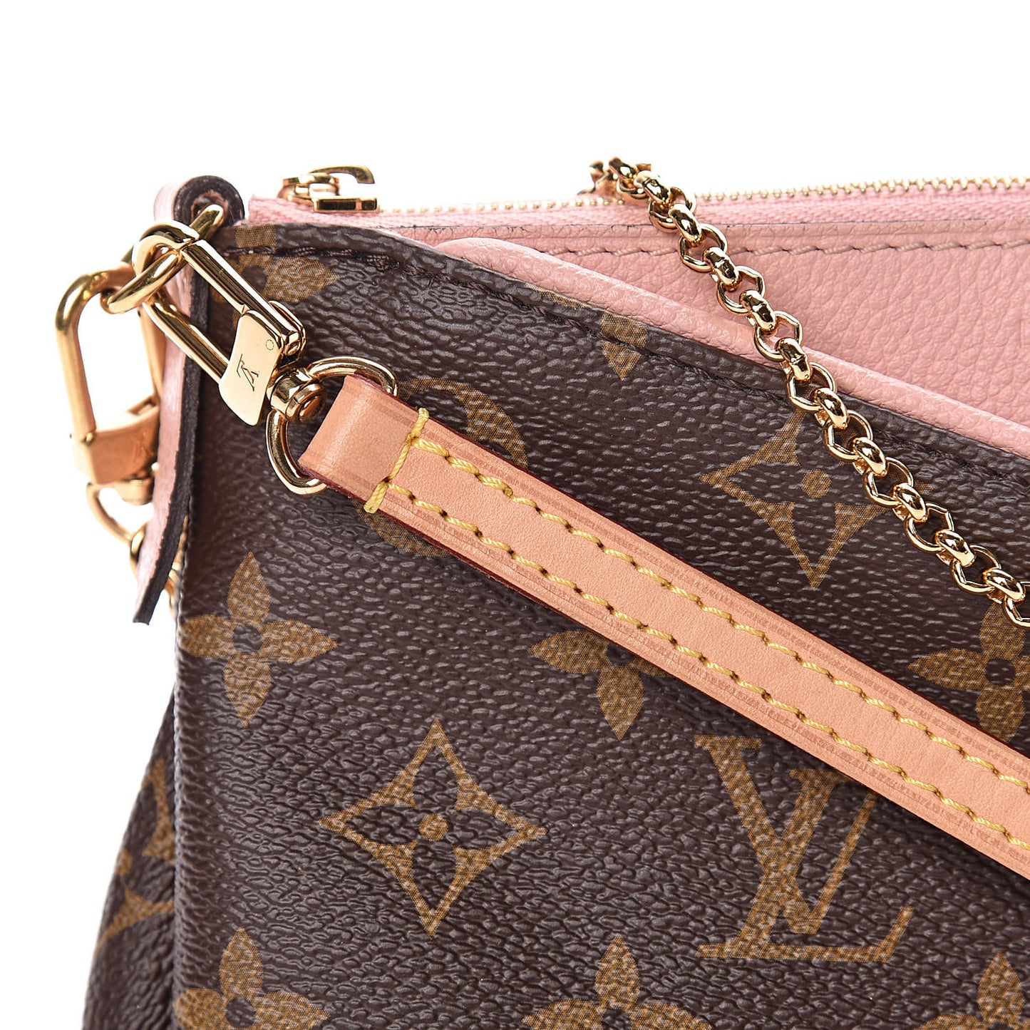 Monogram Pallas Clutch Rose Poudre