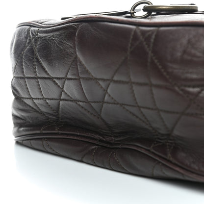 Christian Dior Lambskin Cannage Shoulder Bag Dark Brown 16 of 16