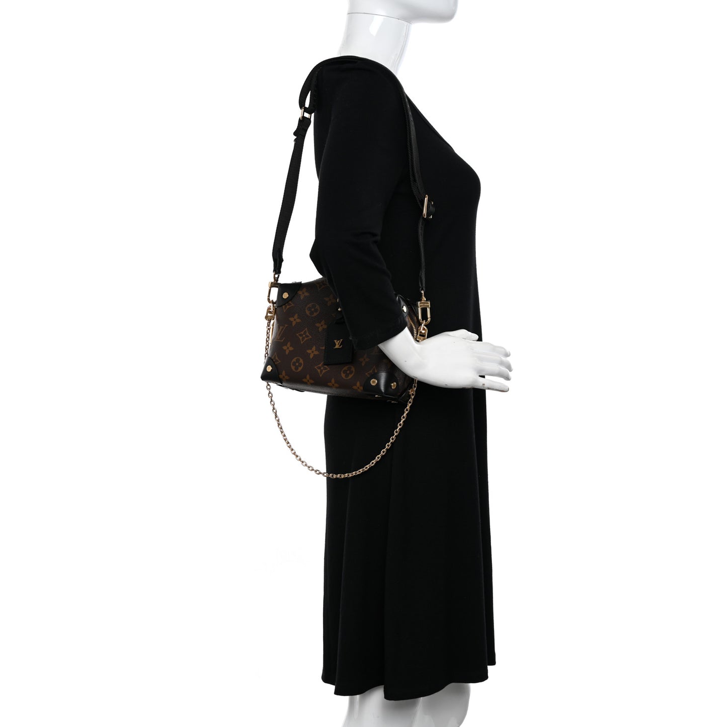 Monogram Petite Malle Souple Black