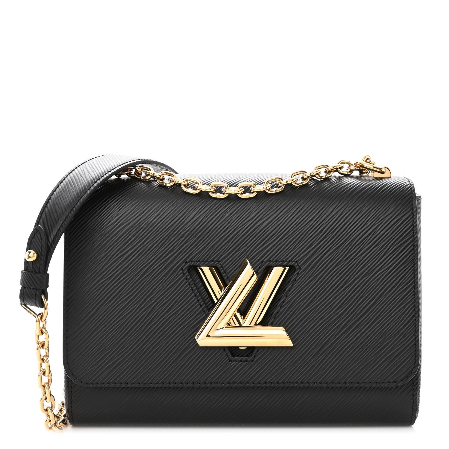 Louis Vuitton Epi Twist Shoulder Bag MM Black 1 of 10