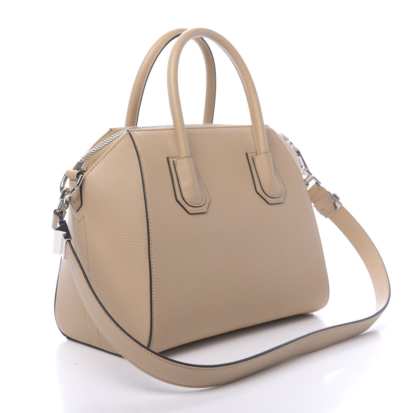 Sugar Goatskin Small Antigona Light Beige