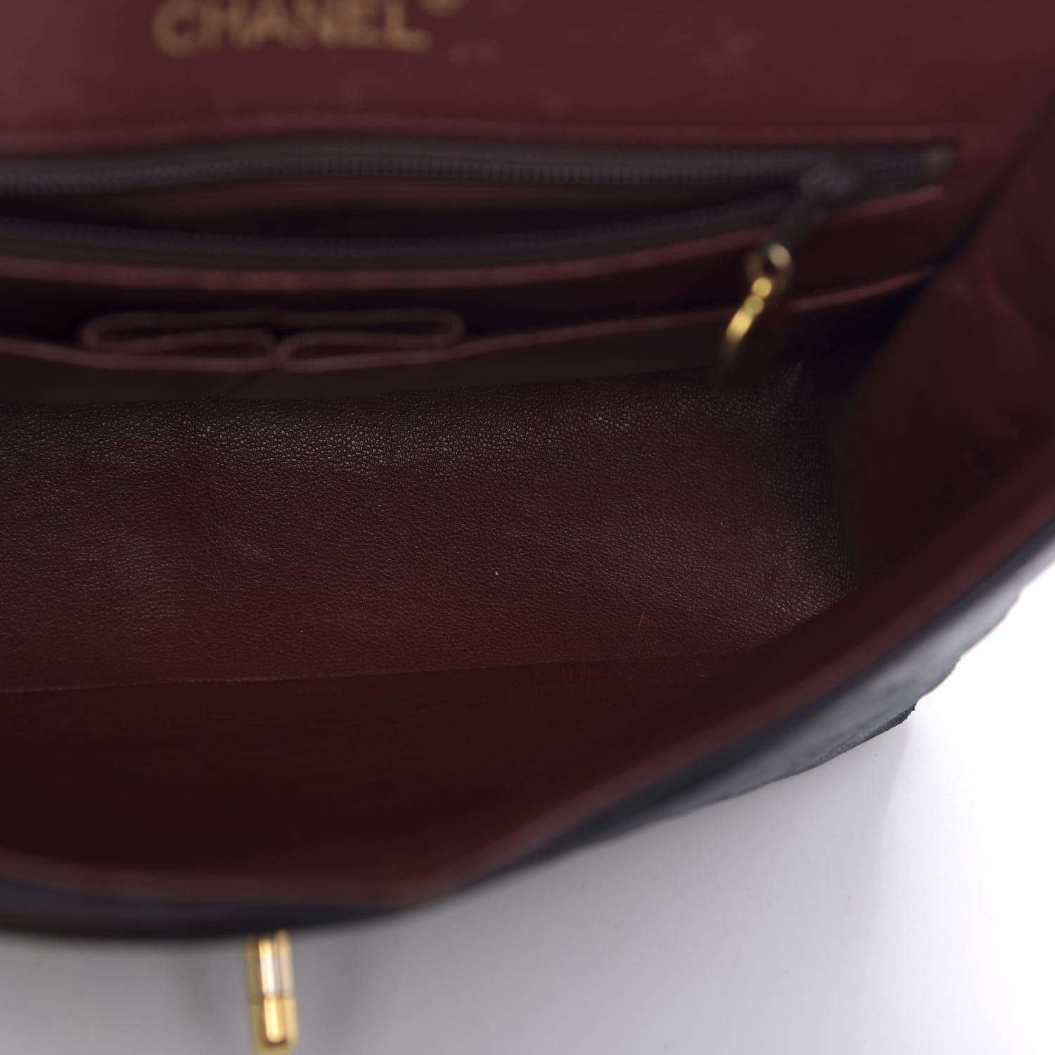 Chanel Lambskin Quilted Medium Double Flap Black 7 of 17