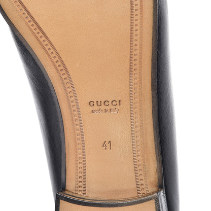 Gucci Lambskin Womens Brixton Horsebit Loafers 41 Black 6 of 8