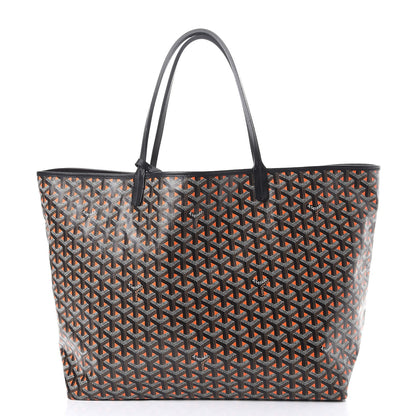 Goyard Goyardine Saint Louis Claire Voie GM Black Orange 2 of 11