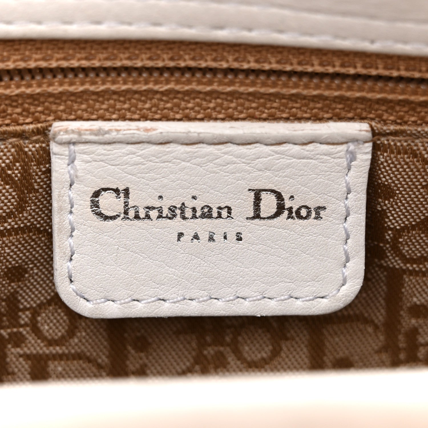 Christian Dior Calfskin Soft Lady Dior East West White 1880212