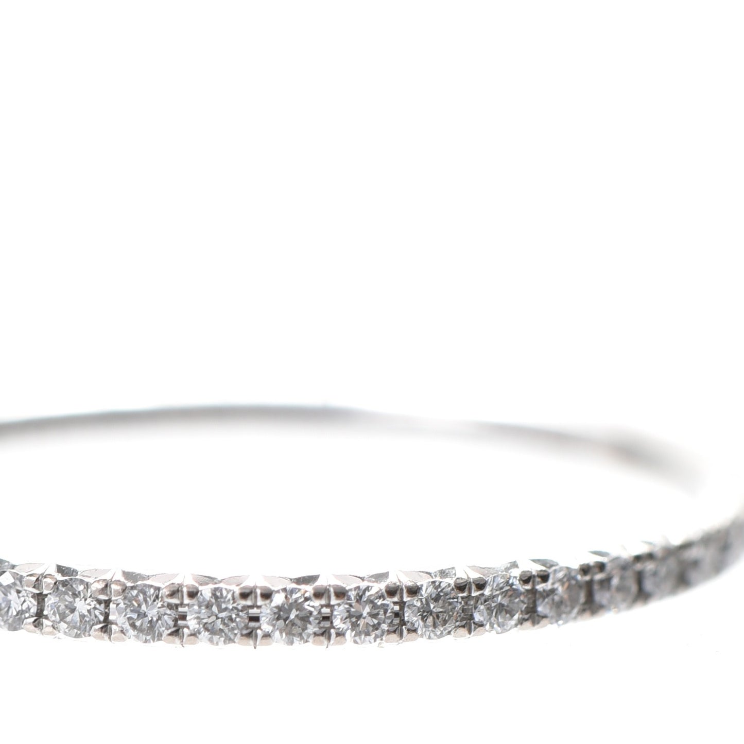 18K White Gold Diamond Metro Ring 7