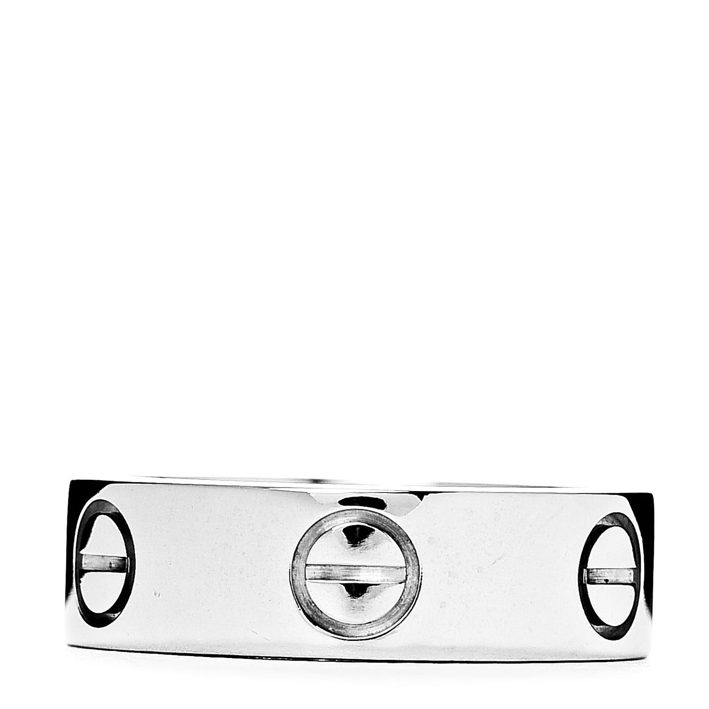 18K White Gold 5.5mm LOVE Ring 49 4.75