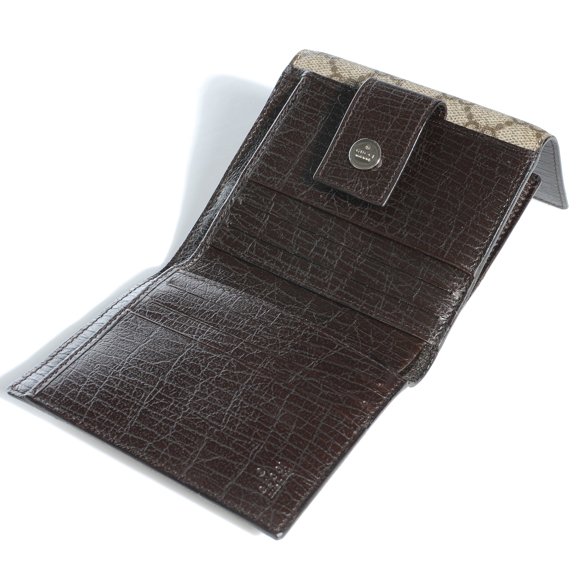Gucci Coated Canvas Monogram Compact Wallet 4 of 9