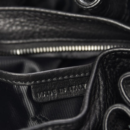 Burberry Calfskin Mason Warrior Studded Hobo Black 7 of 9