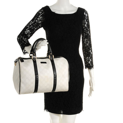 Gucci GG Plus Monogram Medium Joy Boston White Black 2 of 7