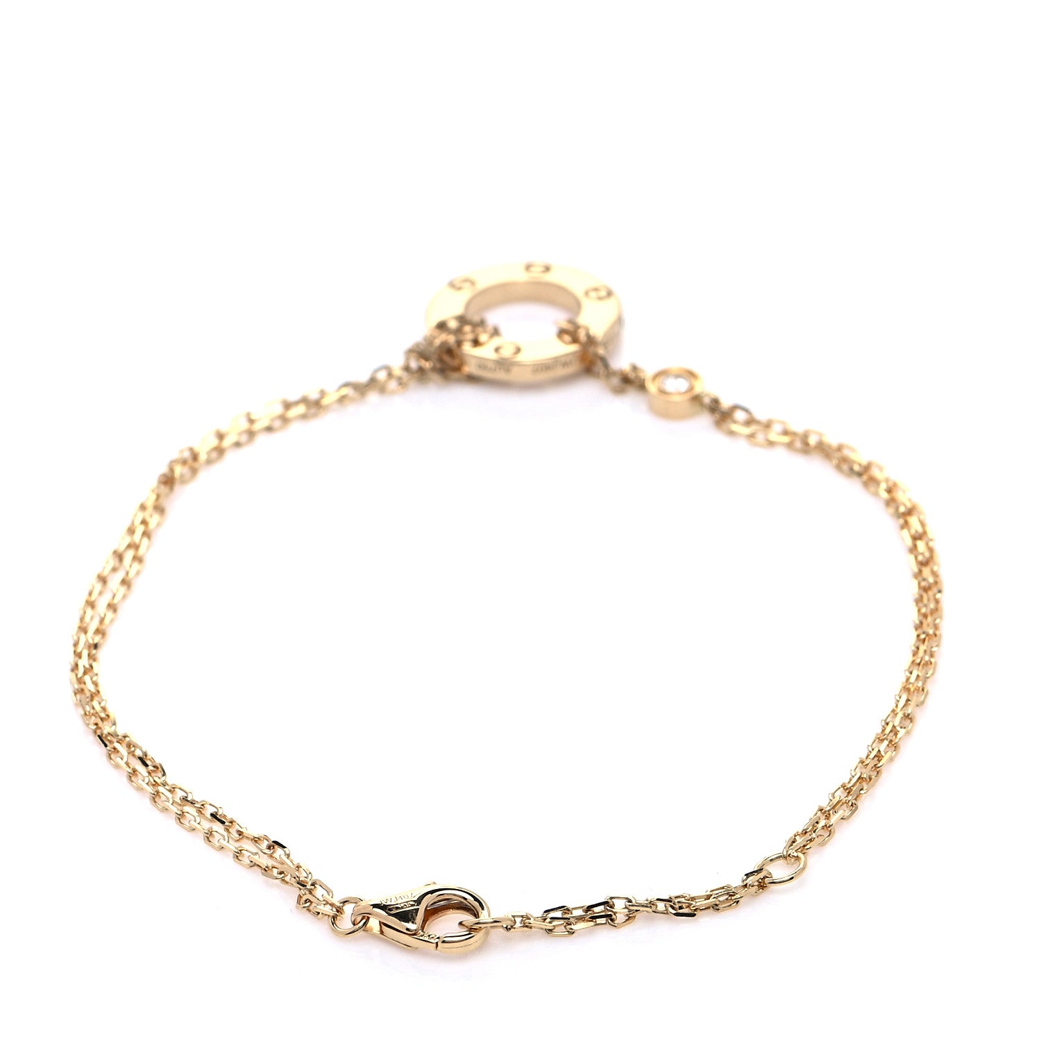 Cartier 18K Yellow Gold Diamond LOVE Bracelet 4 of 7
