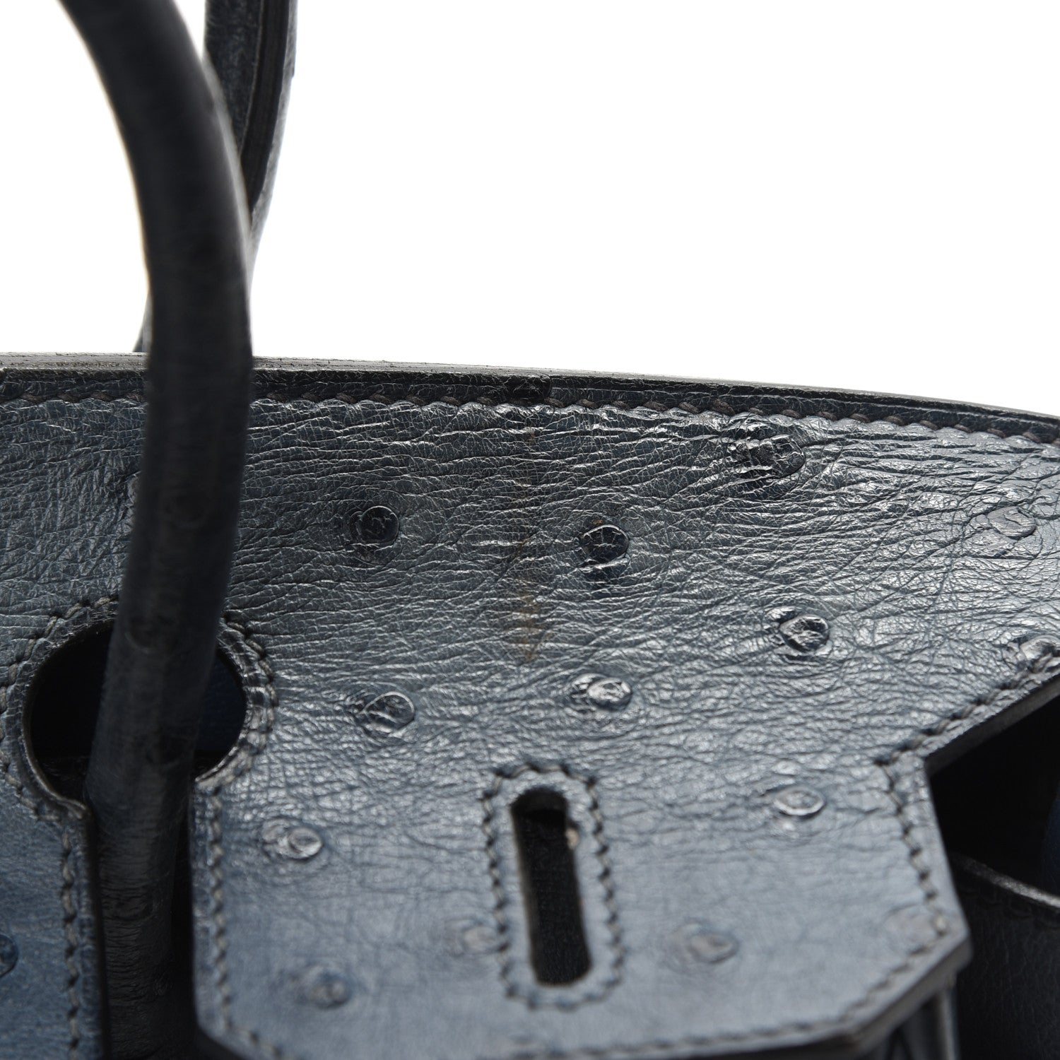 Hermes Ostrich Birkin 30 Bleu Roi 19 of 25