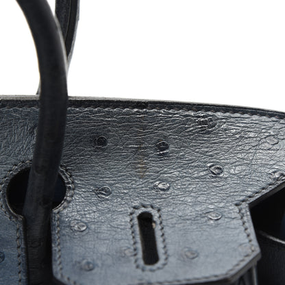 Hermes Ostrich Birkin 30 Bleu Roi 19 of 25