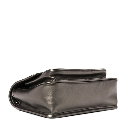 Saint Laurent Crinkled Calfskin Matelasse Monogram Baby Niki Chain Satchel Platinum 4 of 9