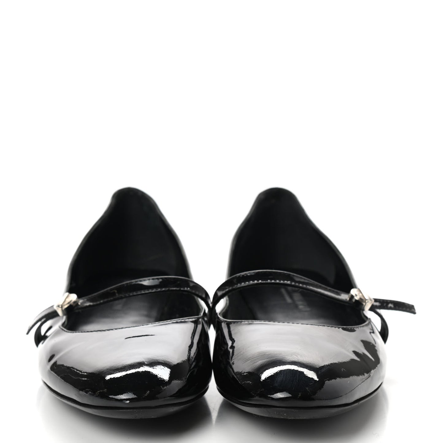 Patent Uniformes Ballerina Flat 38 Black