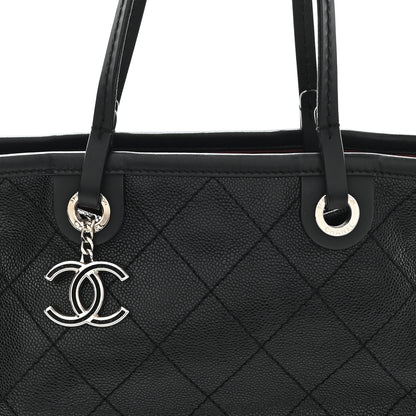 Chanel Grained Calfskin Shopping Fever Tote Black 9 of 11
