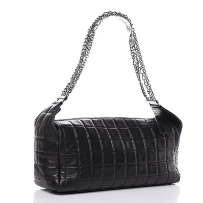 Chanel Lambskin Quilted Chocolate Bar Shoulder Bag Black 3 of 12