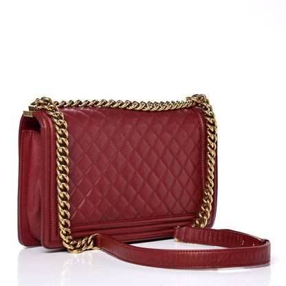 Chanel Lambskin Quilted New Medium Boy Flap Red 4 of 15